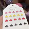 Decoração de Manicure em Resina Óculos Estereoscópicos Joias para Unhas DIY Brincos Capa de Celular Acessórios de Unha Vestíveis