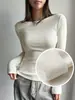 Moda Europea y Americana Versátil Color Sólido Camiseta Térmica Base Capa Amazon Transfronterizo Nueva Ropa Térmica
