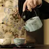Museo del Palacio Cultural y Creativo Patrimonio Cultural Inmaterial Kintsugi Cinco Grandes Hornos Juego de Té Gama Alta Regalo de Cumpleaños para Ancianos Maestro Personalización de Regalos