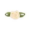 Capullos de Rosa Personalizados de Poliéster con Hojas, Accesorios para el Cabello Hechos a Mano para DIY, Flores Pequeñas Decorativas, Accesorios para Ropa de Niños