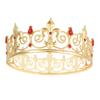 Moda Europea y Americana Aleación Corona de Cristal Fiesta de Cumpleaños Baile Corona para Hombre Tocado Corona Accesorios Yiwu