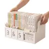 Suporte de livro multifuncional para colocar livros na mesa, porta-livros de mesa, cronômetro regressivo, porta-canetas para autodisciplina, armazenamento de livros e ferramenta de fixação de livros