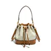 2026 Nuevo Bolso de Mano de Lujo Vintage para Mujer Bolso de Hombro de Oso Lindo Bolso Cruzado Retro con Bloques de Color Bolso Cubo