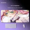Mouse Pad Anime Demon Slayer Tamanho Grande Kanroji Mitsuri Borda Espessada Antiderrapante Office Gaming Mouse Pad