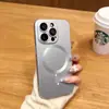 Adecuado para Funda Magnética Creativa de Teléfono Apple 17, Color Sólido Metálico Película para Lente iPhone 16 Pro Max Protección Completa