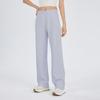 Calça Feminina Nova de Verão com Caimento Amplo e Perna Larga Calça de Yoga Esportiva Longa Solta Alta Elasticidade Calça Mágica Casual Versátil Calça Reta