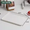 Bandeja de Paja de Trigo Estilo Nórdico Ins Bandeja Rectangular de Plástico para Uso Doméstico Taza para Empanadillas Taza de Té Plato Plato de Frutas