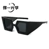 Óculos de Sol Super Descolados de Armação Grande para Travessia de Fronteira, Óculos de Sol Modernos da Moda com Lentes Largas para Homens e Mulheres, Óculos Estilo Rua para Uso Externo