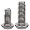Tornillos de Cabeza Semiredonda de Titanio Puro con Cuadro Hexagonal, Pernos de Cabeza Plana con Cuadro Hexagonal, Tornillos para Máquina al por Mayor M2M3M4M5M6M8