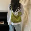 Bolso tote de nailon con lunares de estilo coreano, de nicho, para mujer, gran capacidad, casual, ligero, adecuado para la escuela y los desplazamientos, de hombro y cruzado