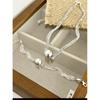 Nuevo collar de cadena de caja de ocho hebras con bola de plata S925 cadena para la clavícula pulsera simple moda