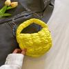 Bolsa Plissada Nuvem Portátil de Comércio Exterior de Nicho Nova Bolsa Bolha de Celebridade da Internet Bolsa Transversal Única Transfronteiriça Acolchoada com Algodão
