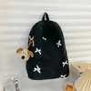 Mochila Estilo Coreano Ins para Estudiantes Nueva de Otoño e Invierno, Gran Capacidad, de Pana, Ligera para Viajes Diarios