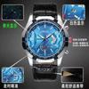 Una generación de generación de comercio exterior de gran dial ultrafino calendario luminoso resistente al agua reloj de cuarzo de moda completamente automático
