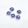 Corrente Garra Borda Strass Vidro Quadrado 8mm Garra Prata Cobre Costurada à Mão Fivela de Cristal DIY Roupas Acessórios de Cabelo Acessórios de Joalheria para Sapatos