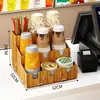 Portavasos de papel desechable, dispensador de vasos para tienda de té de leche, portavasos multifuncional para mostrador de cafetería