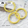 Accesorios de joyería para bricolaje, pintura de color, anillo de hierro, anillo de conexión, llavero, colgante de aleación, hecho a mano, material colgante a granel