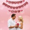 Propuesta de confesión para el día de San Valentín Decoración para fiestas Bandera para tirar Feliz día de San Valentín Exclusiva transfronteriza