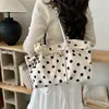 2026 Nuevo Bolso de Hombro Estilo Niña de Lunares para Mujer, Bolso de Axila de Gran Capacidad para el Trabajo, Bolso Tote Versátil y de Moda