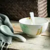 Colher de Sopa Pequena Tigela de Comer Colher Japonesa Nova Colher de Cerâmica Colher de Mexer Colher para Sopa de Mingau Conjunto de Louças