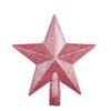 Hongyu Pó Rosa Árvore de Natal Top Estrela 15/20cm Tridimensional Plástico Estrela de Natal Decorações de Natal