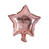 Globos de Papel de Aluminio de 10 Pulgadas en Forma de Corazón y Cinco Estrellas Suministros para Fiesta de Cumpleaños Boda Decoraciones Inflables Oro Rosa Navidad