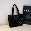 2026 Comercio Exterior Transfronterizo Primavera/Verano Nuevo Bolso Tote de Lunares Lindo Rosado Femenino Bolso de Pana de un Solo Hombro Bolso de Mano para el Trabajo
