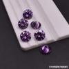 Zircón Redondo Rojo Púrpura Diamante Suelto Rubí Púrpura Venta al por Mayor 8 mm 9 mm 10 mm 11 mm 12 mm Diamante de Punta CZ