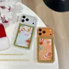 Arena Movediza Animales Navideños Adecuado para Funda de Teléfono Móvil Apple 17Promax Iphone16 Lujo 15 Anticaída 14 Elegante