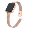 Adequado para Pulseira de Relógio de Metal Tecido Apple Watch10/987/Se/6/5/4/3 Aço Inoxidável Espigas de Trigo