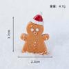 Novidade Transfronteiriça Micro-Paisagem Criativa Boneco de Pão de Gengibre de Natal Figuras Acessórios de Decoração DIY Ornamentos de Mesa e Carro
