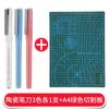Diario de mano, cuchillo de cerámica para lápiz, almohadilla de corte, adecuado para cortar papel, herramienta de bricolaje, tipo bolígrafo, manual, corte de papel, arte, cuchillo para tallar