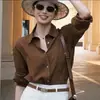 Otoño 2026 Camisas Casuales Holgadas de Manga Larga Estilo Coreano Estilo Universitario Nuevas Camisas de Moda