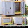 Cortina para Cama de Dormitorio Estudiante Litera Superior e Inferior Cortina de Cama con Sombreado Físico Cortina Cortavientos para Dormitorio para Hombres y Mujeres Cortina Barrera de Protección de Privacidad