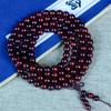 Pulsera de sándalo rojo lobulado de Zambia 108 cuentas Venus material antiguo sándalo de sangre cuentas de sándalo rojo pulsera de juego