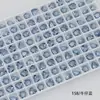 Pedras de Strass Transparentes para Nail Art Dongzhou 6mm Coração Pequeno Strass com Fundo Pontiagudo Acessórios DIY Strass em Formato de Coração Atacado Colorido