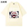 Camiseta de manga corta con estampado de deseos para hombre, estilo hip hop, holgado, de verano, estilo urbano, a la moda, venta al por mayor transfronteriza.