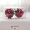 Natal 10cm Bola de Cristal Transparente Layout de Cena Interna Criativo de Feriado Bola de Natal Decoração Pendente