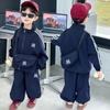 Conjunto de Jaqueta para Meninos, Roupa Esportiva Elegante para Crianças Primavera e Outono 2025 Nova Jaqueta, Calça Casual para Bebê