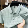 Entrega transfronteriza de nuevas camisetas de manga corta para hombre de verano, polos de alta gama con cuello camisero, holgados y casuales con bolsillos reales