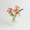 Enfeites de Flores Artificiais Mini Esmaltadas Zibo Decoração de Casa Artesanato Esmaltado Boshan Enfeites para Mesa de Escritório