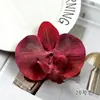 Flores Artificiales de Orquídea Phalaenopsis Floristería DIY Recuerdo de Boda Adorno Pequeño Pasador Decorativo Tocado Accesorio para Fotografía