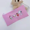 Estuche de lápices impermeable de fábrica transfronteriza de comercio exterior con dibujos de Snoopy, bolsa de papelería, bolsa linda para estudiantes de preescolar y primaria