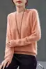 Suéter de Punto Fleece con Cuello Redondo de Cachemira para Mujer, Estilo Otoño e Invierno, Lana Merino Australiana, Suéter Holgado y Suave