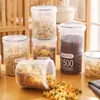 Latas Selladas Latas de Plástico para Alimentos Cajas de Almacenamiento Latas de Almacenamiento Latas de Almacenamiento Granos Bocadillos de Cocina Cajas de Almacenamiento para Refrigerador