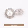 Top Pérola do Sol Fivela de Metal com Diamantes Costurada à Mão Moda Exquisito Terno de Lã Casaco Casaco Botão Botão Botão Botão