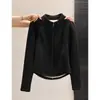 Chamarra Térmica de Felpa Talla Plus para Mujer, Doble Cremallera, Cuello Alto, Manga Larga, Nuevo Estilo Otoño e Invierno, Corte Delgado, Favorecedora, Cubre el Cuerpo, Ropa de Abrigo Cálida