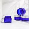 Pote de plástico azul 30-150g removedor de maquiagem lama filme pote vazio 80/120g pote de cera esfoliante