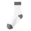 Calcetines de algodón para hombre al por mayor Otoño Calcetines de tubo medio para hombre medias de color a juego de algodón antiolor otoño e invierno calcetines de algodón de doble aguja engrosados