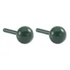 Aretes de Bio-Cerámica de Colores Estilo Coreano en Formas de Bola y Estrella, Simples y Dulces, No Necesitan Quitarse al Dormir, Pasadores de Oreja Completamente de Cerámica
